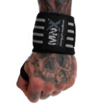 MNX Wrist wraps Grey, Heavy soft 18
