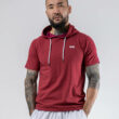 MNX Hooded T-shirt, burgundy