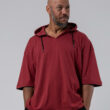 MNX Extra Hooded T-shirt, burgundy